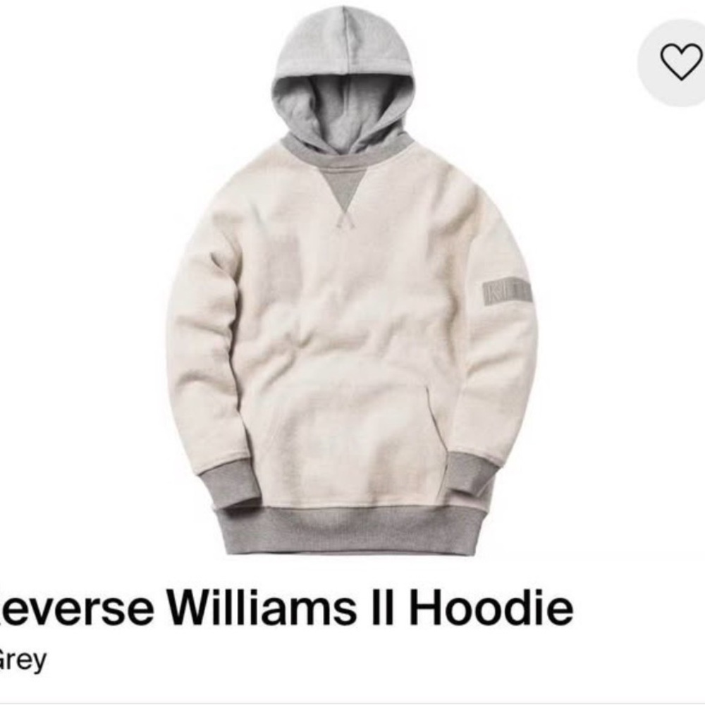 Kith Cream and Gray Textured Sweatshirt